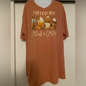 Fueled by Jesus & Coffee Graphic T-Shirt